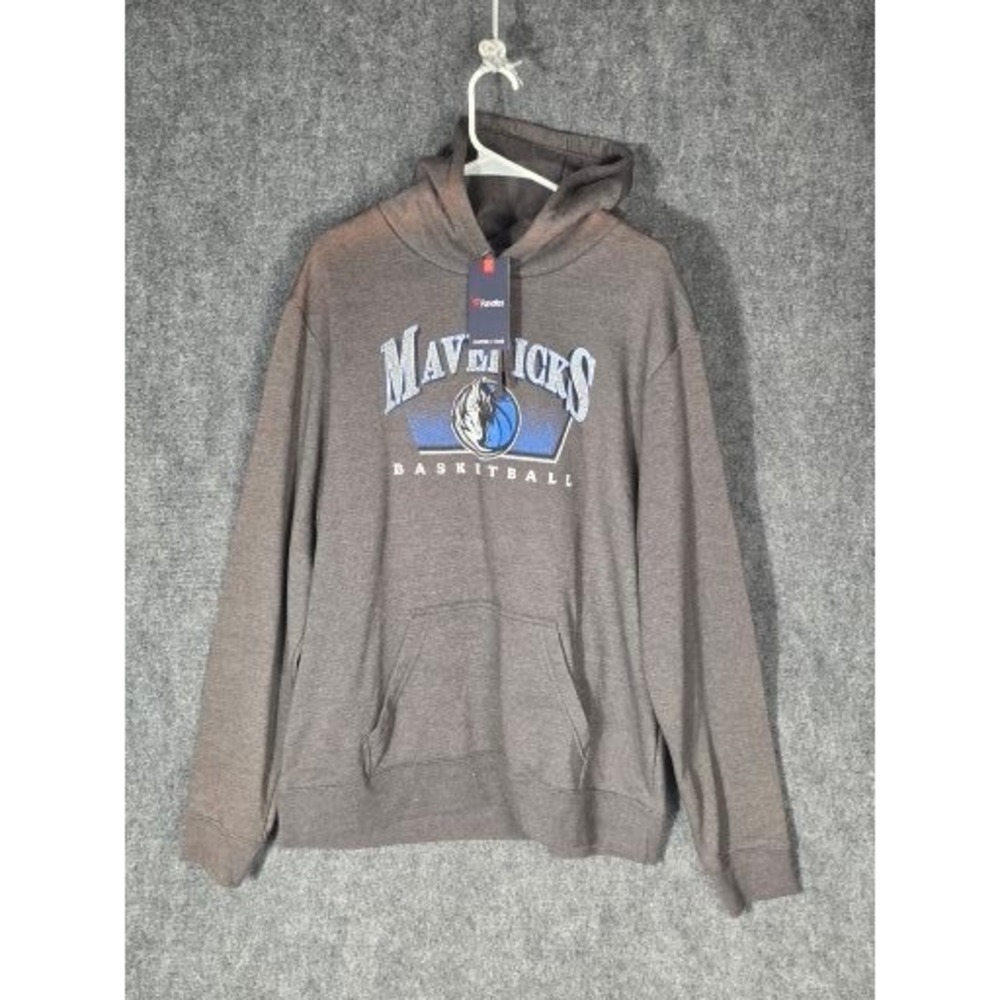 Fanatics Mens XL Dallas Mavericks Basketball Hoodie Gray NBA Casual Athleisure
